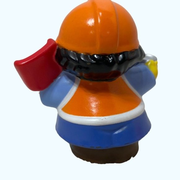 Fisher Price Little People Construction Worker Red Shovel 3" Mattel - Picture 3 of 5